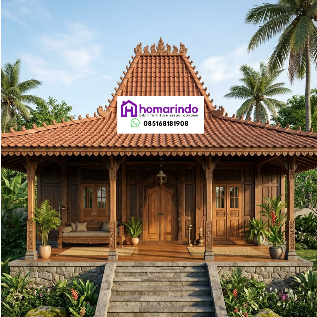Rumah Kayu Joglo Klasik Mewah