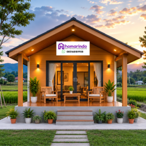 Rumah Kayu Minimalis Modern