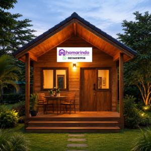 Rumah Kayu Modern Mewah