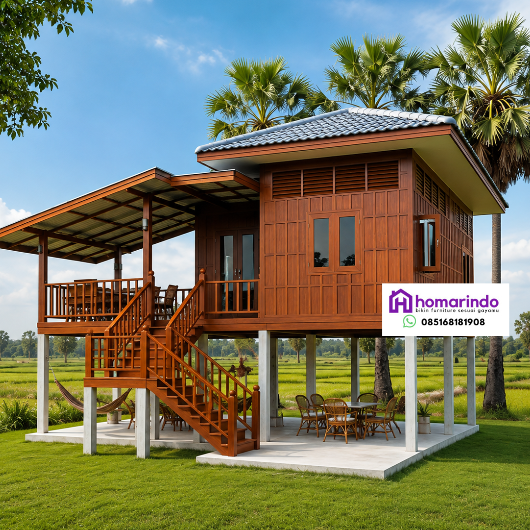Rumah Panggung Kayu Jati Rumah Panggung Kayu Jati