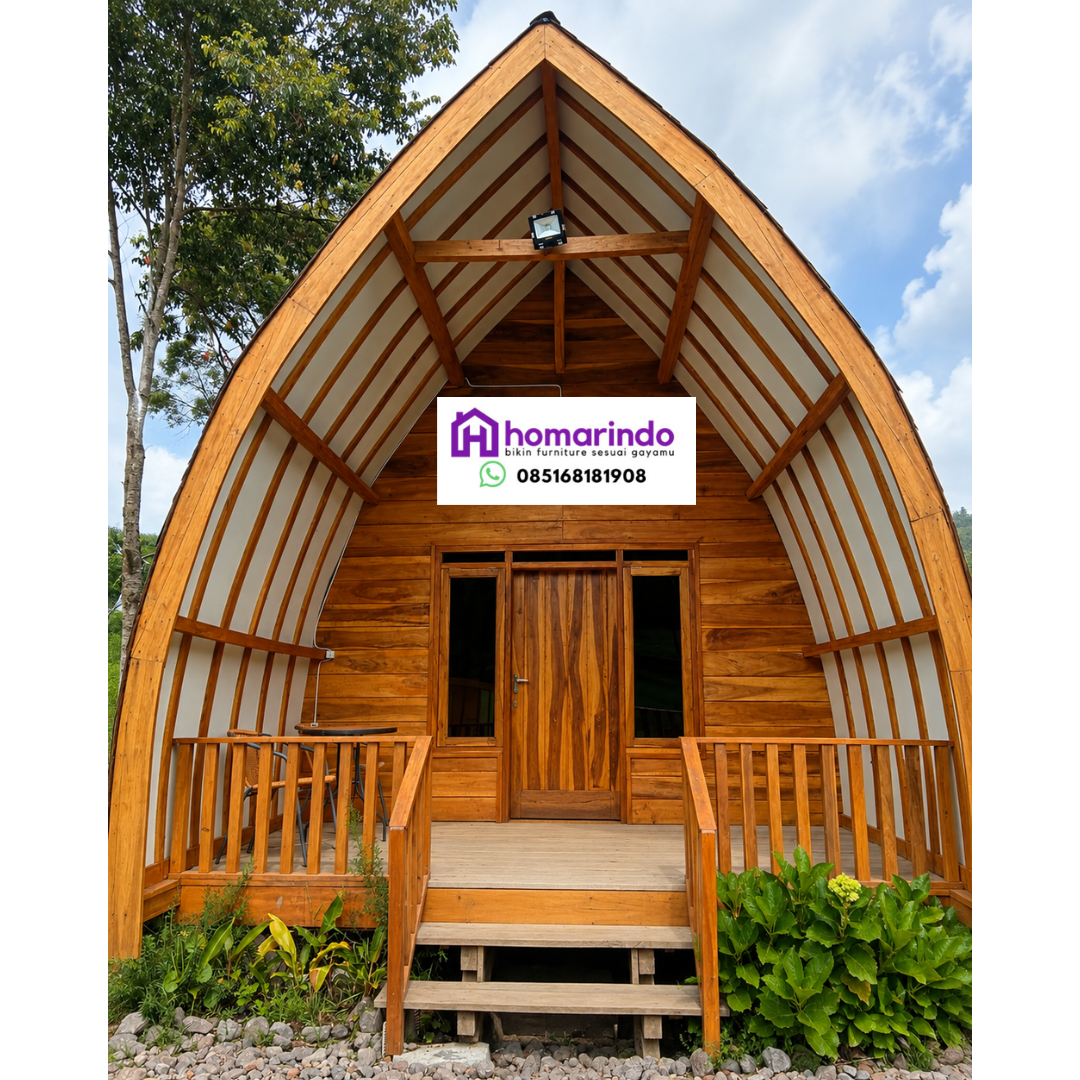 Rumah Lumbung Kayu Jati Minimalis
