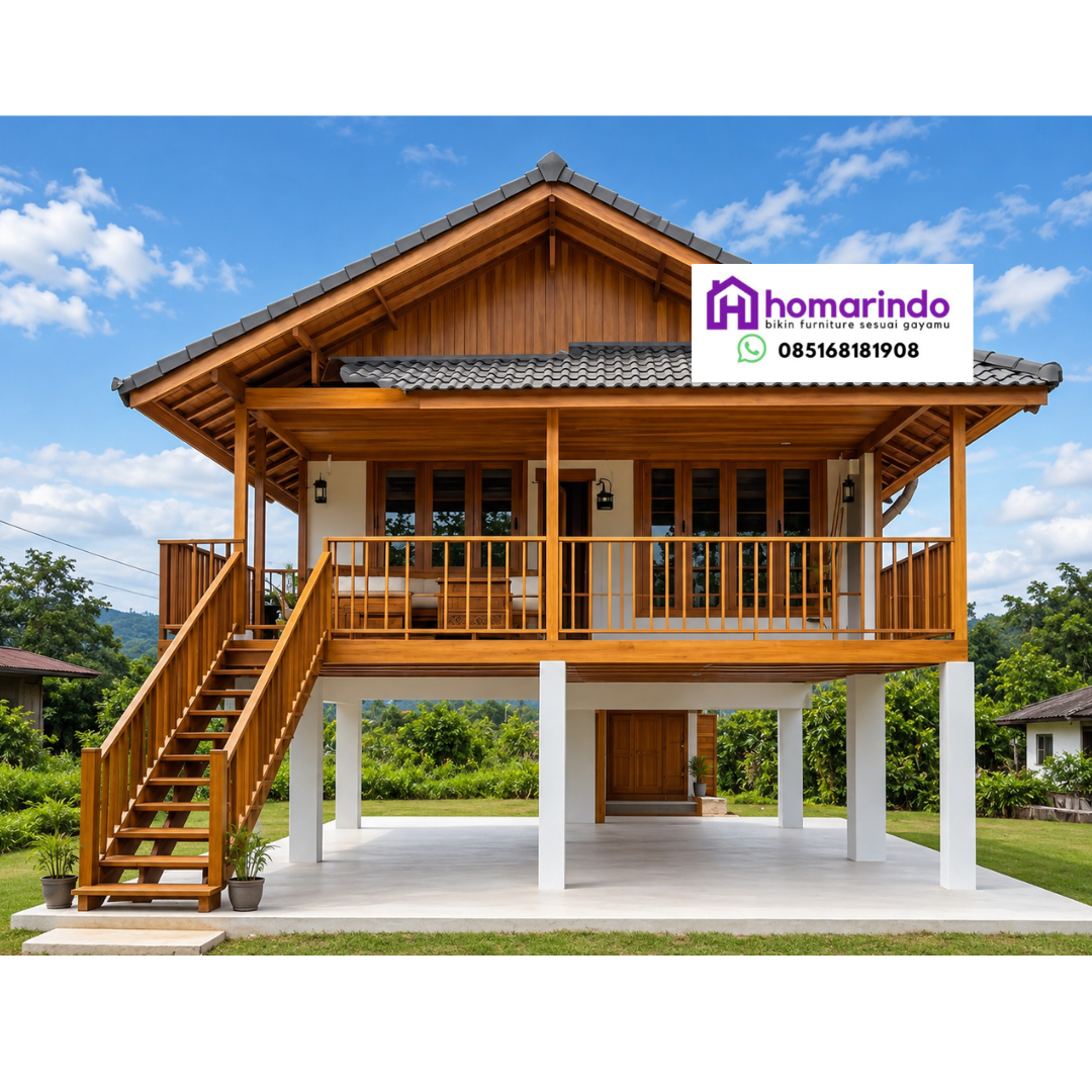 Rumah Panggung Kayu Jati
