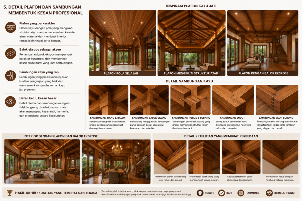 6 Detail Rumah Kayu Jati yang Menentukan Kesan Mewah pada Hunian 5 6 Detail Rumah Kayu Jati yang Menentukan Kesan Mewah pada Hunian