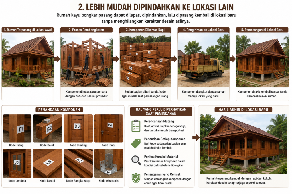 8 Keuntungan Memilih Rumah Kayu Jati Bongkar Pasang