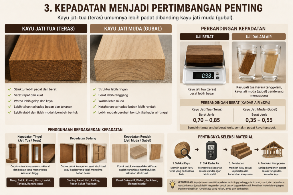 6 Perbedaan Kayu Jati Tua dan Kayu Jati Muda untuk Pembuatan Rumah 3 Jati Tua dan Kayu Jati Muda untuk Pembuatan Rumah