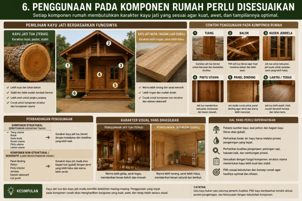 6 Perbedaan Kayu Jati Tua dan Kayu Jati Muda untuk Pembuatan Rumah 6 6 Perbedaan Kayu Jati Tua dan Kayu Jati Muda untuk Pembuatan Rumah