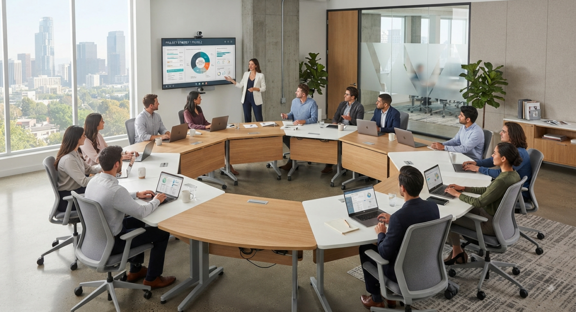 4 Tren Desain Meja Kantor Rapat