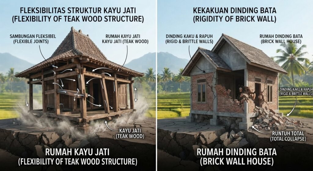 7 Kelebihan Rumah Kayu Jati Dibandingkan Rumah Konvensional Modern