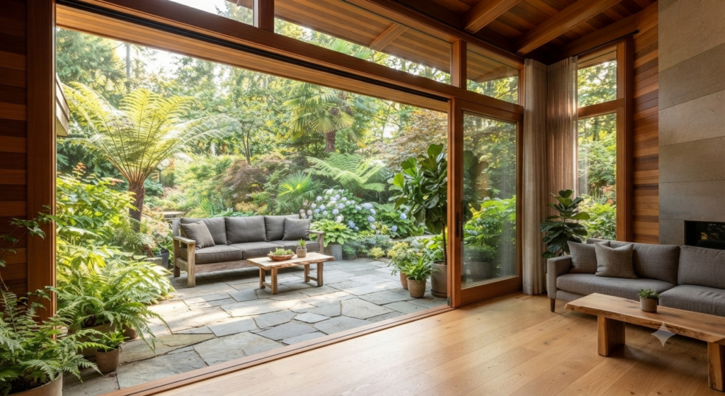 6 Cara Memadukan Rumah Kayu Jati dengan Kaca untuk Tampilan Modern