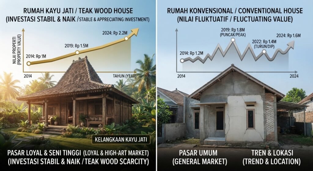 7 Kelebihan Rumah Kayu Jati Dibandingkan Rumah Konvensional Modern