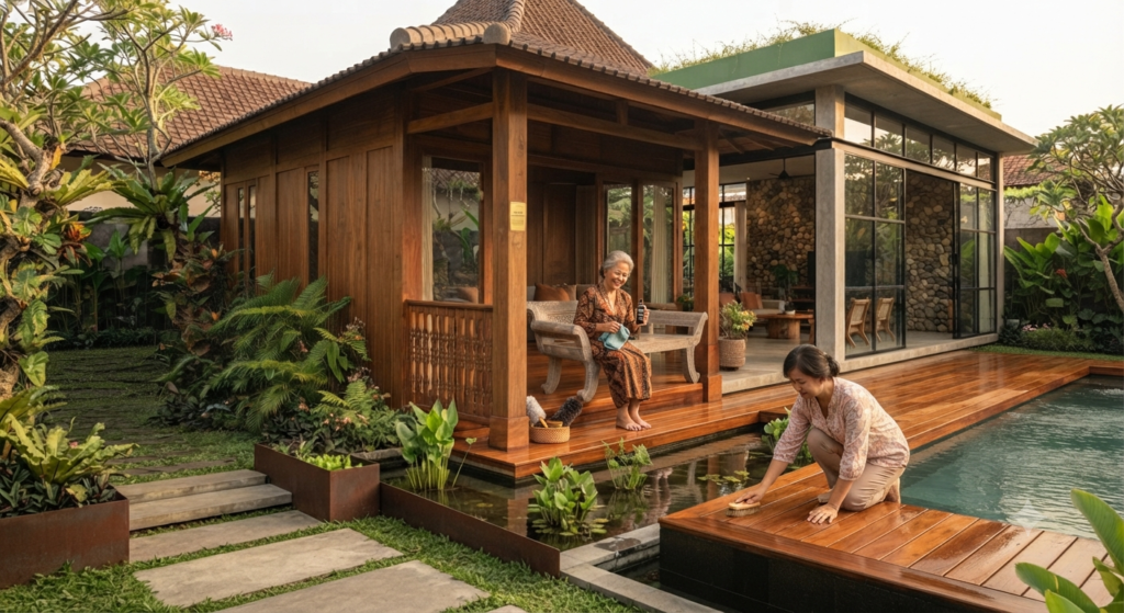 8 Keunggulan Rumah Kayu Jati yang Membuatnya Selalu Diminati 6 8 Keunggulan Rumah Kayu Jati yang Membuatnya Selalu Diminati