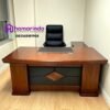 Meja Kantor L-Shape Elegan Kayu Jati TPK