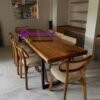 Set Meja Makan Elegan Kayu Jati Perhutani Solid