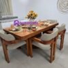 Meja Makan Minimalis Kursi Jok Kayu Jati Perhutani Karya Jepara