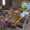 Set Meja & Kursi Jok Bahan Kayu Trembesi Solid