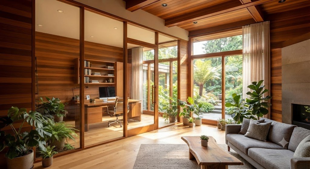 6 Cara Memadukan Rumah Kayu Jati dengan Kaca untuk Tampilan Modern