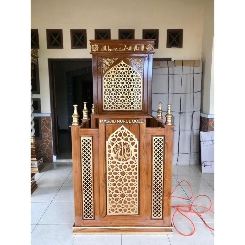 7 Jenis Finishing Terbaik untuk Mimbar Masjid Kayu Jati Agar Tampak Mewah 7 7 Jenis Finishing