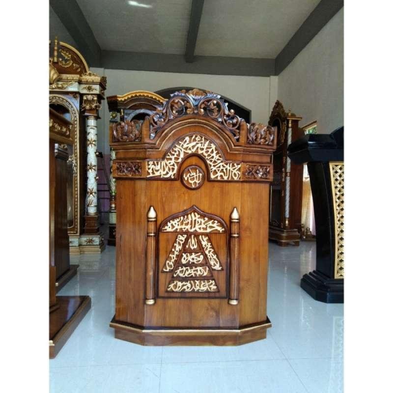 7 Jenis Finishing Terbaik untuk Mimbar Masjid Kayu Jati Agar Tampak Mewah 5 7 Jenis Finishing