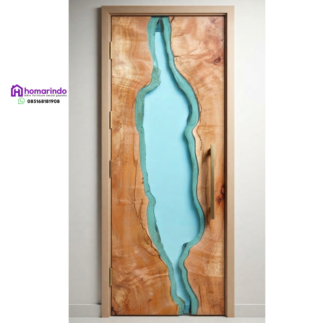 Pintu Resin Aliran Sungai Estetik untuk Hunian Mewah dan Elegan dari Homarindo
