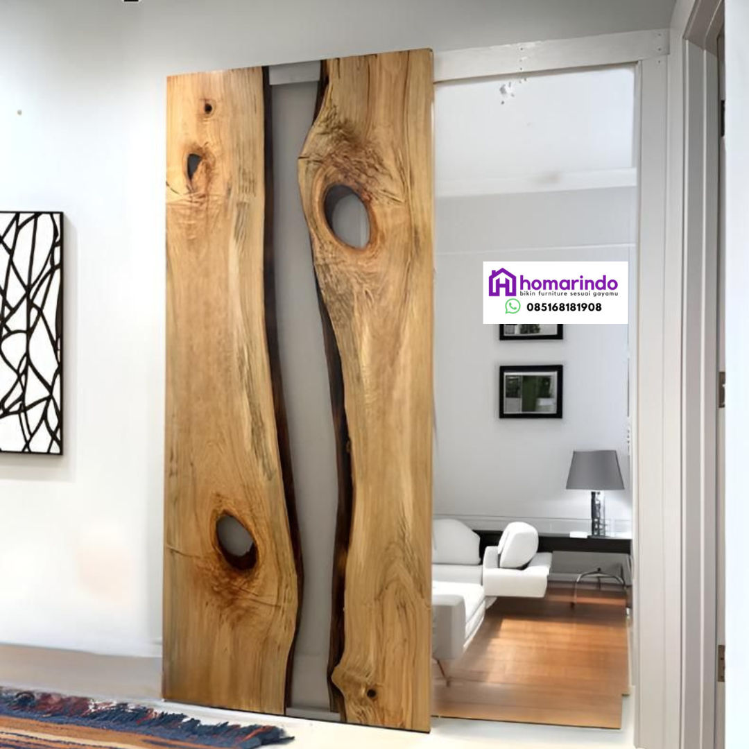 Pintu Resin Kayu Alami Eksklusif