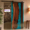 Pintu Geser Resin Epoksi Kayu Solid Homarindo