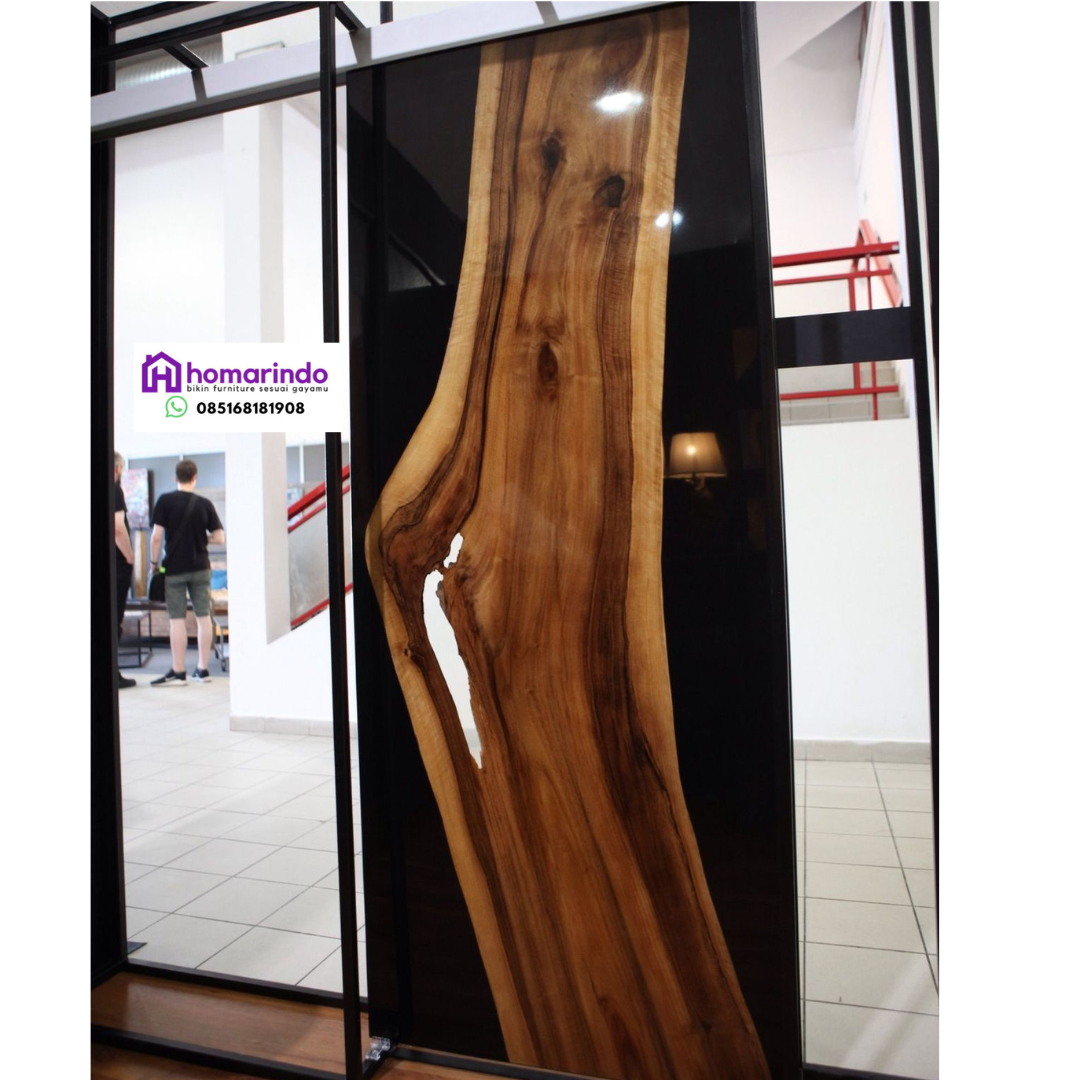 Pintu Resin Kombinasi Kayu Alami Eksklusif dari Homarindo