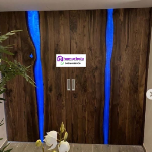 Pintu Resin Kombinasi Kayu Alami Eksklusif