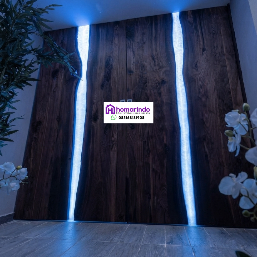 Pintu Resin Kombinasi Kayu Alami Eksklusif Pintu Resin Kombinasi Kayu Alami Eksklusif