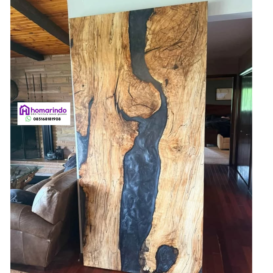 Pintu Kayu Kombinasi Resin Eksklusif Homarindo