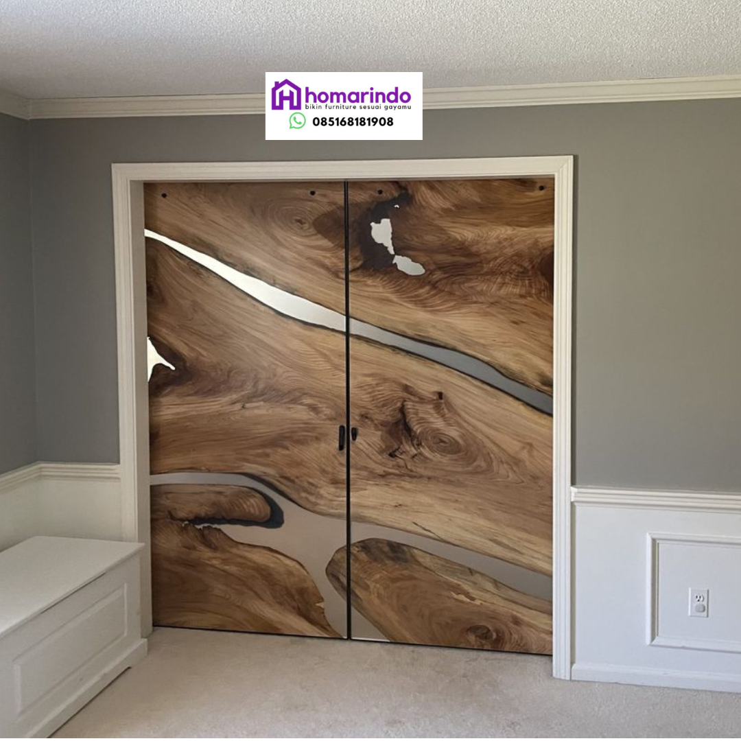 Pintu Resin Kayu Alami dari Homarindo