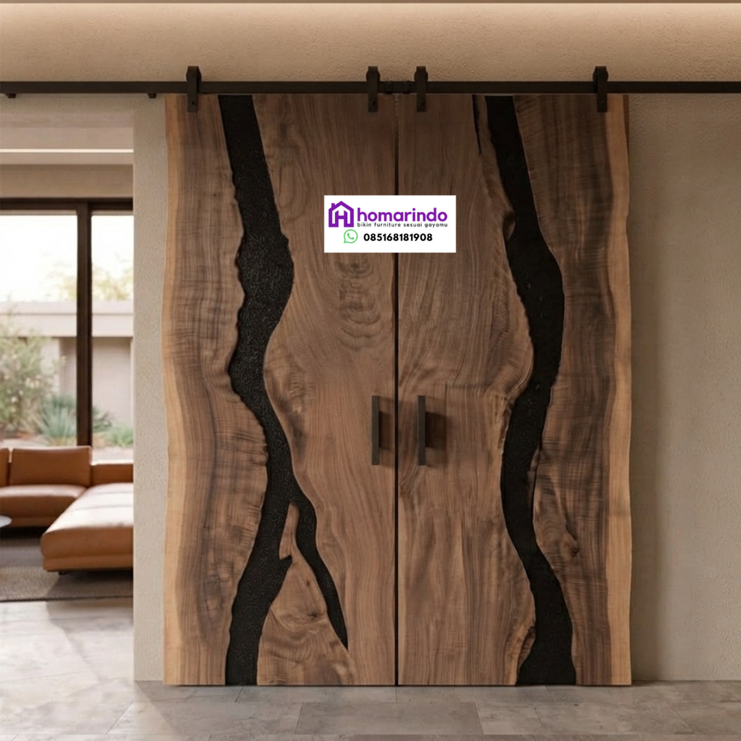 Pintu Resin Kayu Alami Eksklusif Pintu Resin Kayu Alami Eksklusif
