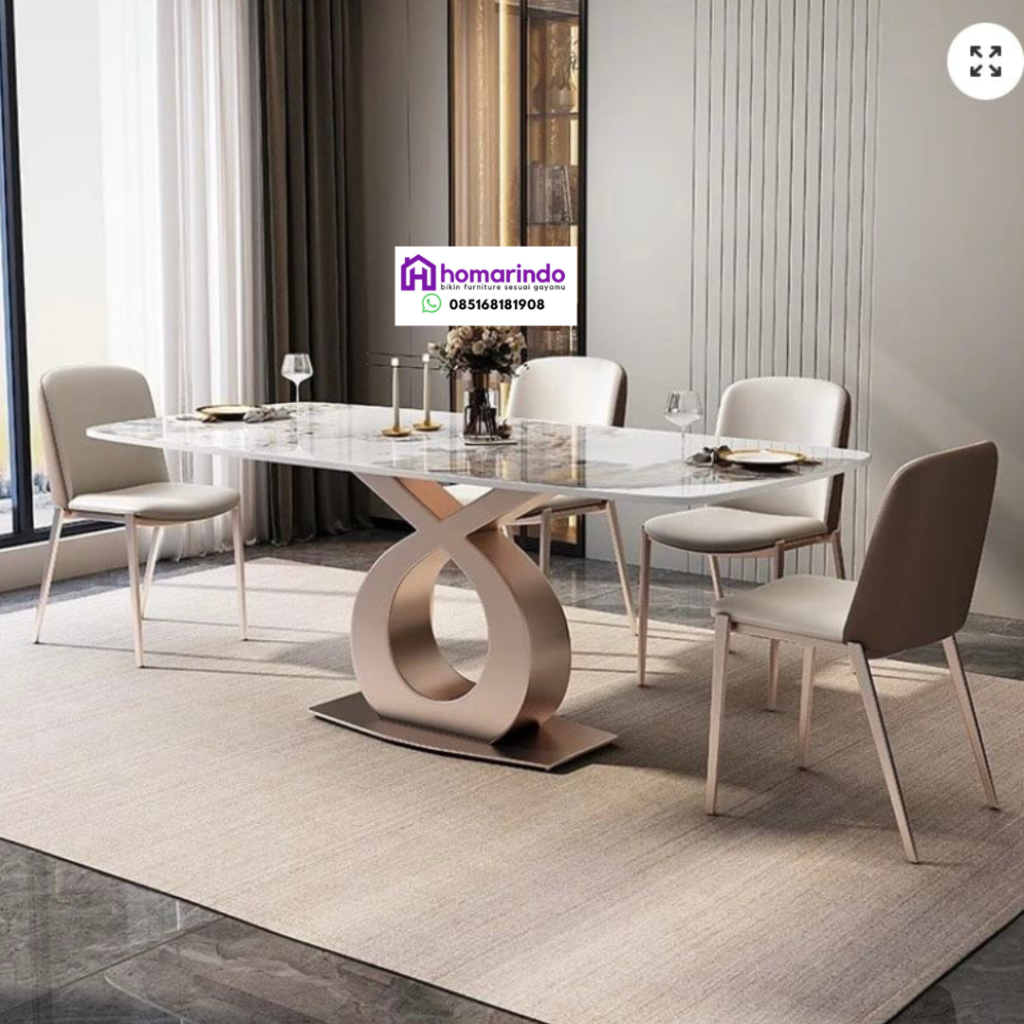 7 Keunggulan Meja Makan Stainless yang Membuat Ruang Makan Lebih Elegan dan Modern 1 meja makan stainless