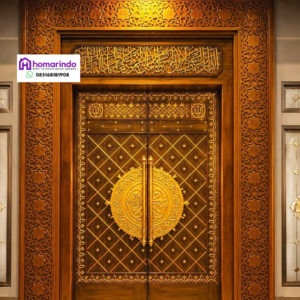Pintu Nabawi Kayu Jati Mewah Estetik