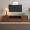 Bufet TV Kayu Minimalis Modern Estetik dengan Finishing Kayu Alami