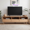 Bufet TV Minimalis Modern Kayu Jati Alami