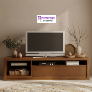 Bufet TV Kayu Minimalis Modern Estetik