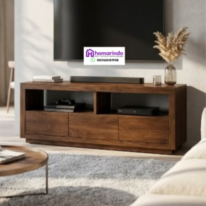 Meja TV Kayu Minimalist Modern Homarindo