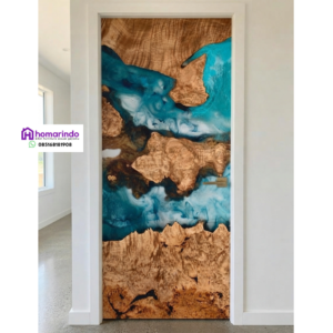Pintu Resin Kombinasi Kayu Alami Eksklusif dari Homarindo