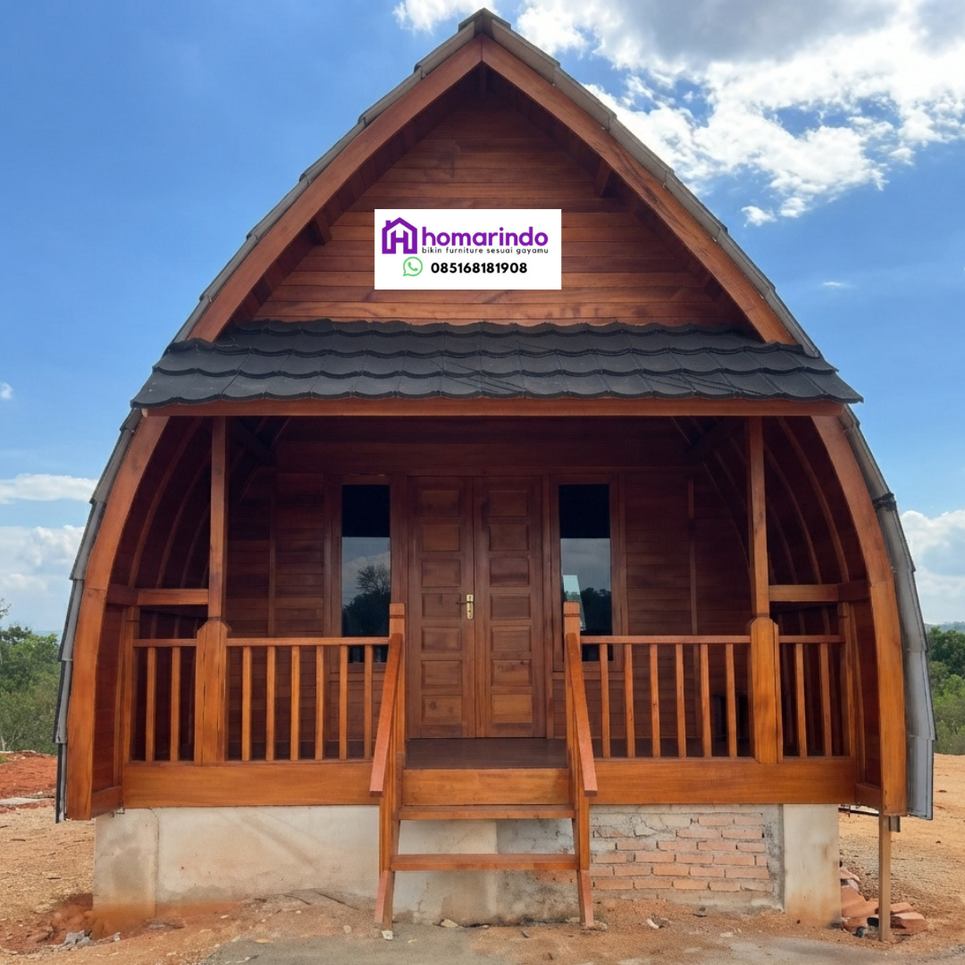 Rumah Lumbung Kayu Jati 1 Lantai