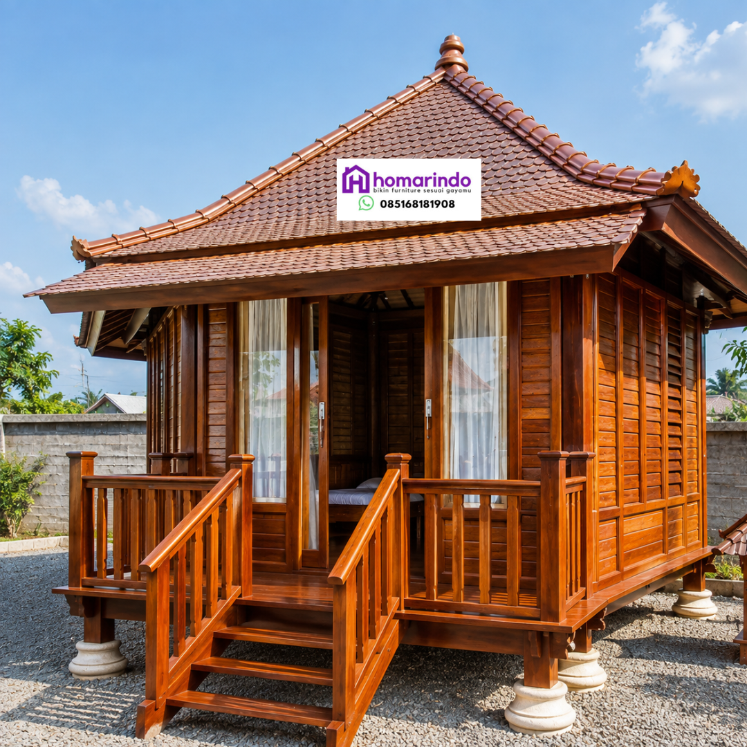 Rumah Kayu Jati Limasan Mewah Rumah Kayu Jati Limasan Mewah