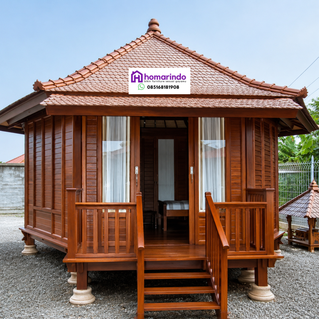 Rumah Kayu Jati Limasan Mewah