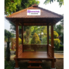 Gazebo Taman Kayu Jati Minimalis