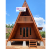 Rumah Segitiga Kayu Jati Klasik
