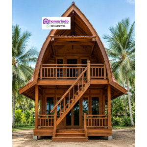 Rumah Lumbung 2 Lantai Kayu Jati