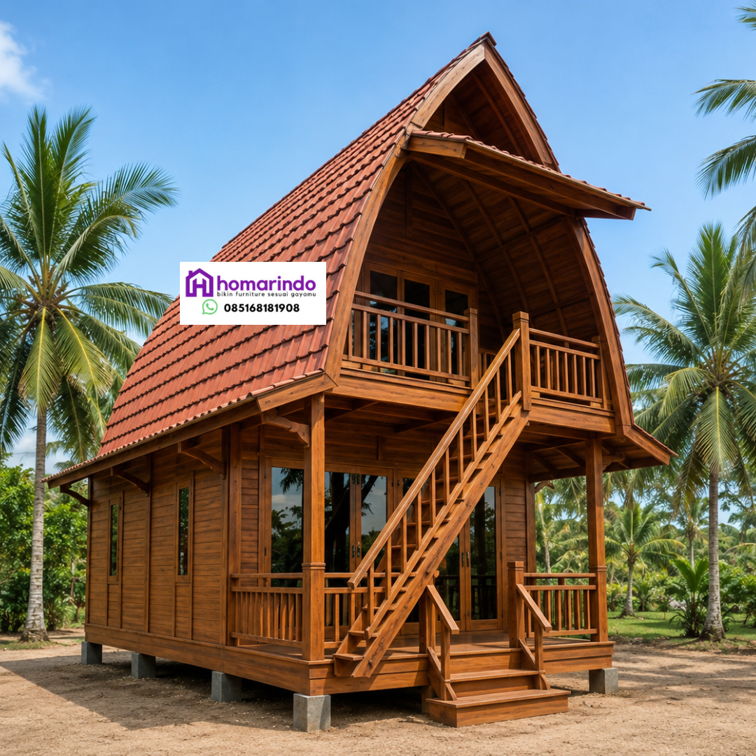 Rumah Lumbung 2 Lantai Kayu Jati Rumah Lumbung 2 Lantai Kayu Jati