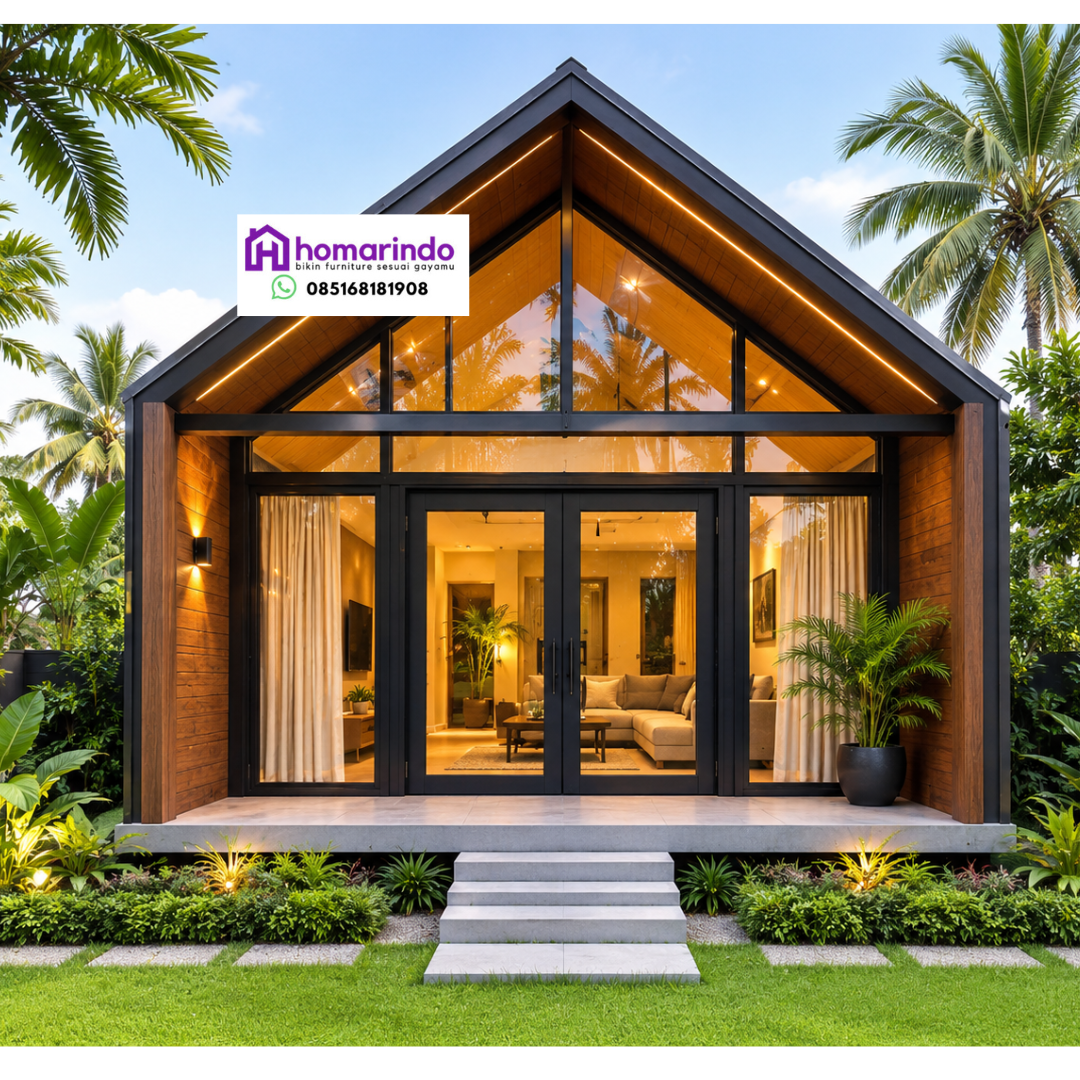 Rumah Glamping Kayu Jati Klasik