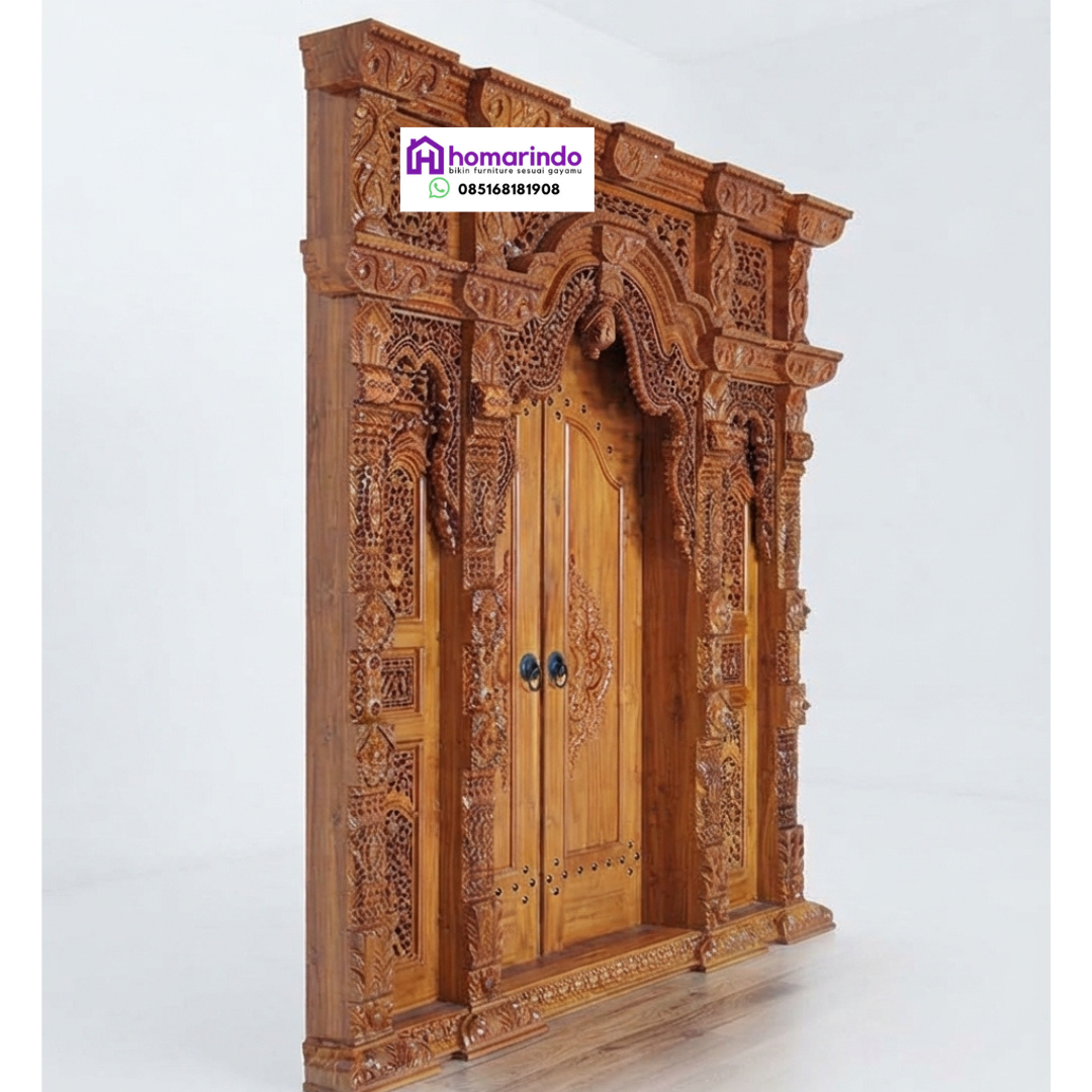Pintu Gebyok Ukir Kayu Jati Klasik Pintu Gebyok Ukir Kayu Jati Klasik