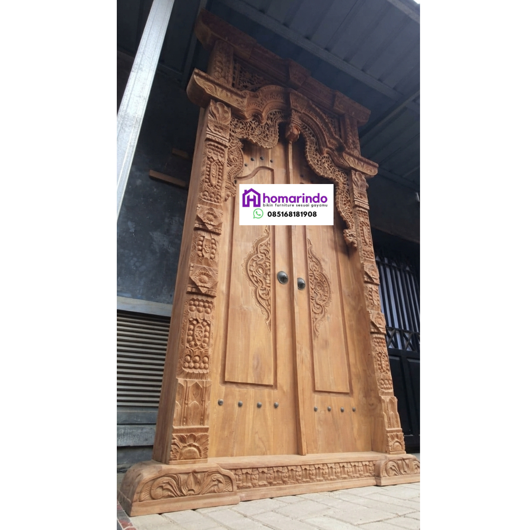 Pintu Gebyok Ukir Kayu Jati Klasik Pintu Gebyok Ukir Kayu Jati Klasik