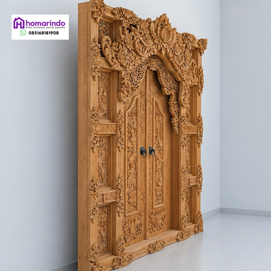 Pintu Gebyok Ukir Kayu Jati Klasik Mewah Pintu Gebyok Ukir Kayu Jati Klasik Mewah