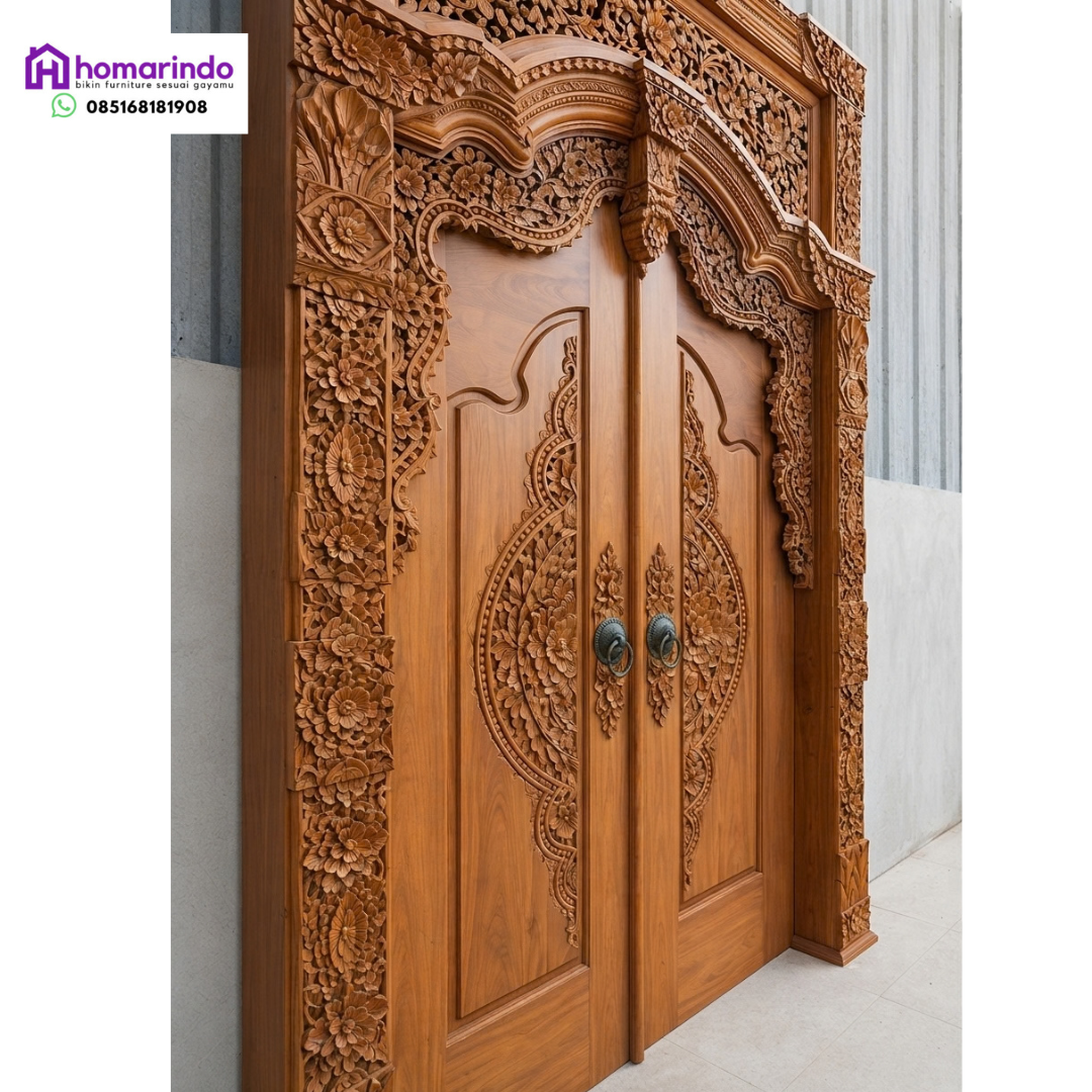 Gebyok Pintu Kayu Jati Ukiran Klasik Mewah Gebyok Pintu Kayu Jati Ukiran Klasik Mewah